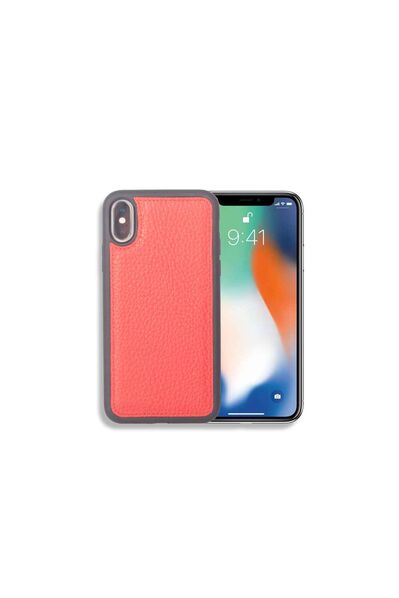 Guard Red Leather iPhone X / XS Case - Thumbnail