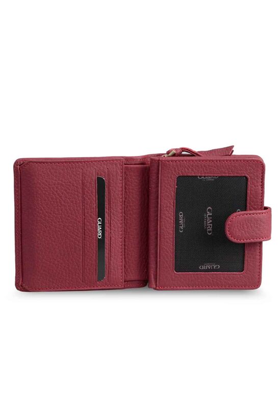 Guard Red Multi-Compartment Stylish Leather Women's Wallet