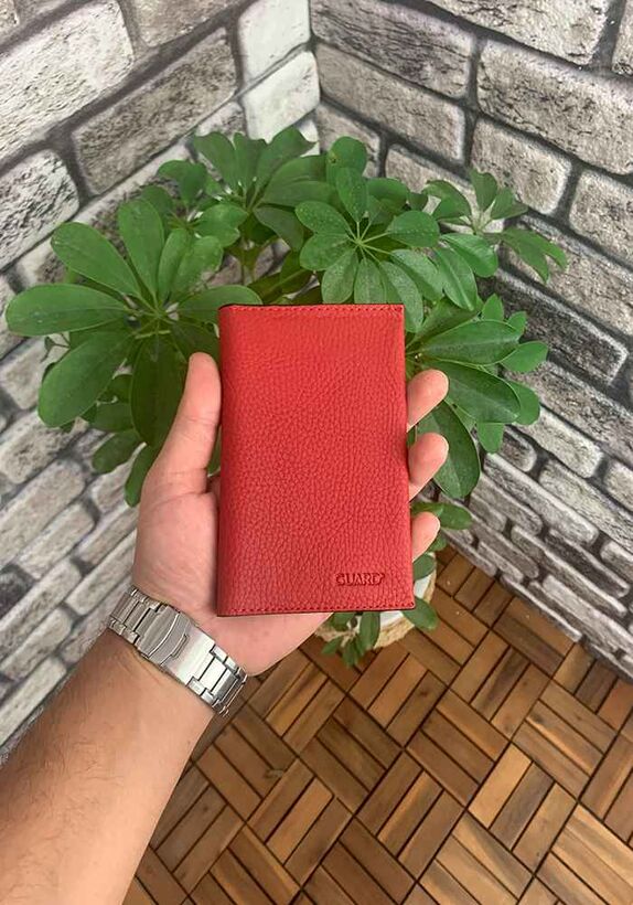 Guard Red Passport Cover