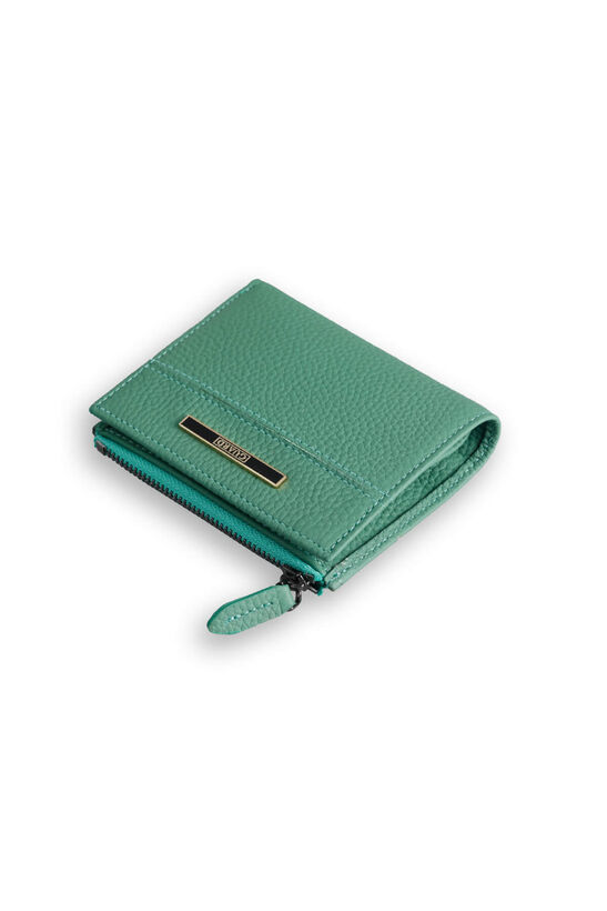 Guard Small Grass Green Coin Genuine Leather Women's Wallet
