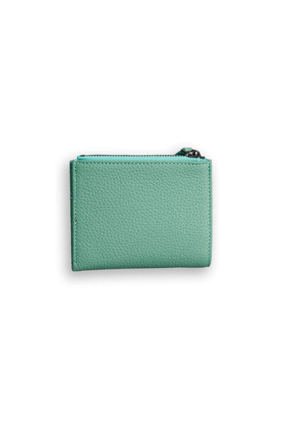Guard Small Grass Green Coin Genuine Leather Women's Wallet - Thumbnail