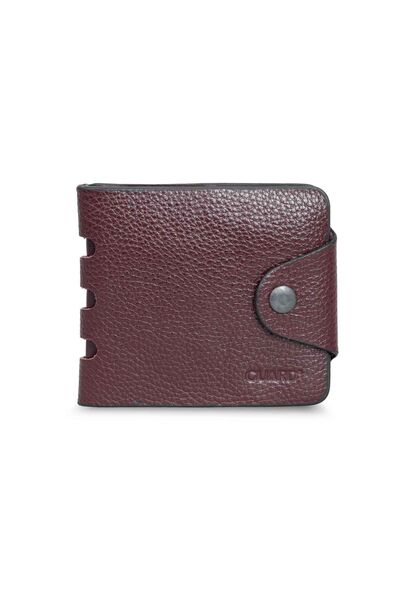 Guard Flip Sport Leather Horizontal Men's Wallet - Claret Red - Thumbnail