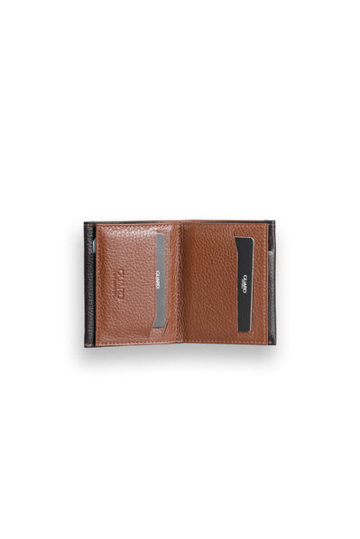 Guard - Guard Tan - Brown Double Colored Genuine Leather Card Holder (1)