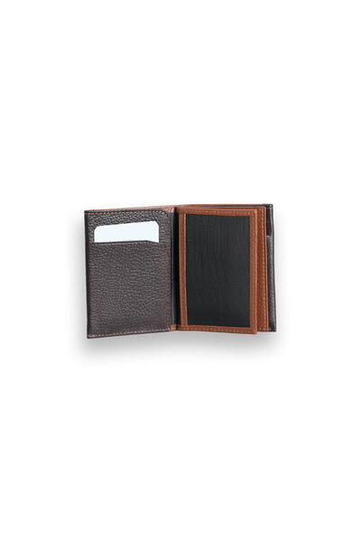 Guard Tan - Brown Double Colored Genuine Leather Card Holder - Thumbnail