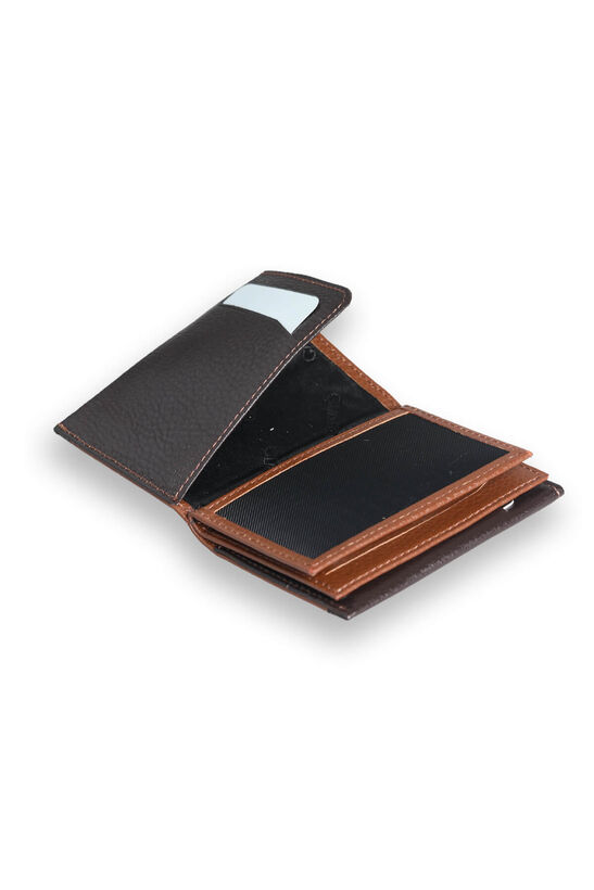 Guard Tan - Brown Double Colored Genuine Leather Card Holder