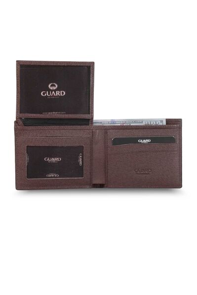 Guard Brown-Tan Leather Men's Wallet - Thumbnail