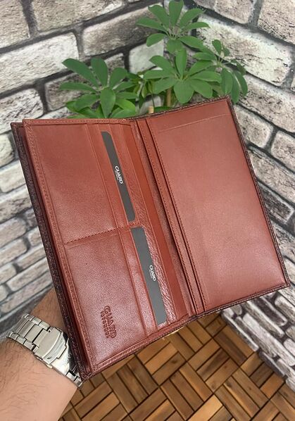 Guard Taba Croco Leather Portfolio Wallet - Thumbnail