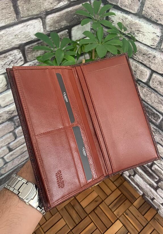 Guard Taba Croco Leather Portfolio Wallet