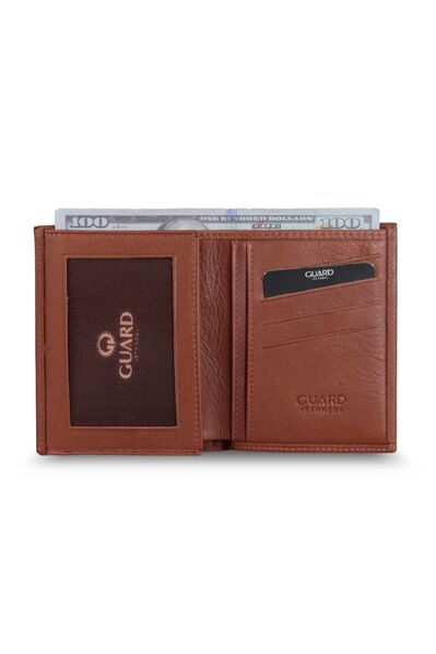 Guard Taba Cross Card Slot Leather Men's Wallet - Thumbnail