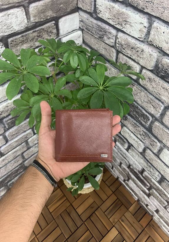 Guard Tan Horizontal Leather Men's Wallet