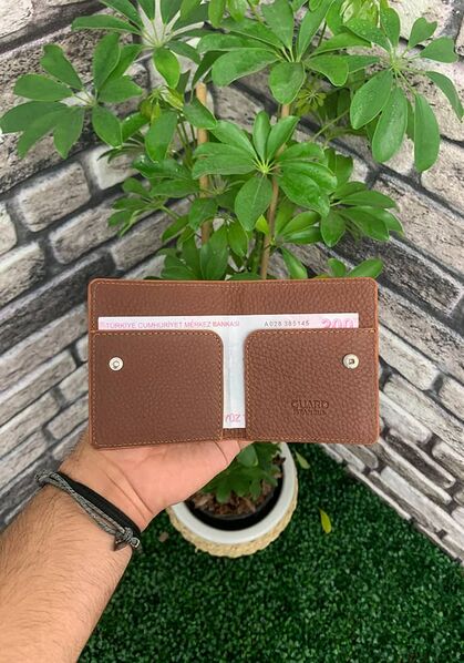 Guard - Guard Tan Paste Design Leather Card Holder (1)