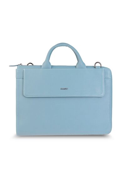 Guard Slim Turquoise Genuine Leather Briefcase - Thumbnail