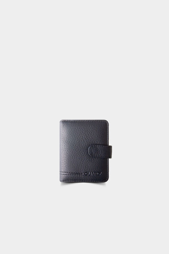 Guard Magnetic Black Leather Card Holder