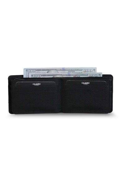 Guard - Guard Matte Black Leather Men's Wallet (1)