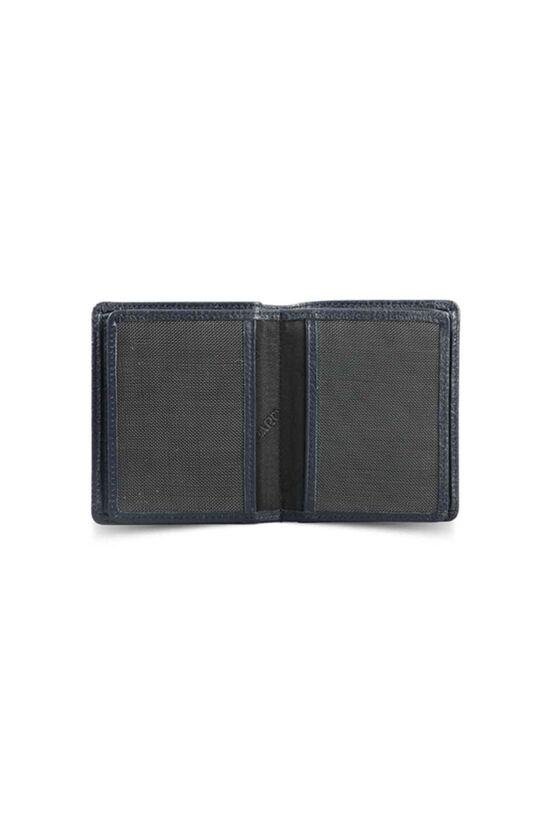 Guard Medium Navy Blue Men's Wallet with Coin Compartment