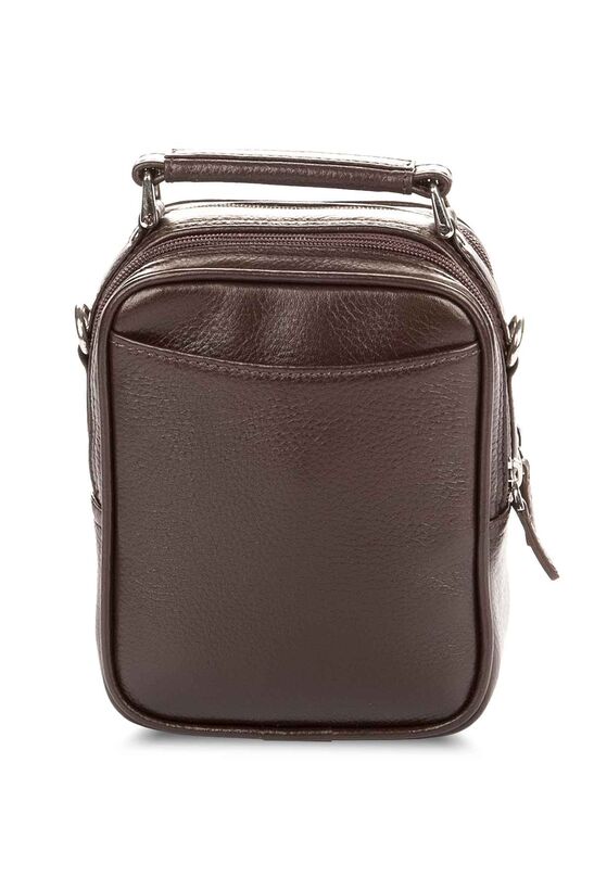 Guard Mini Brown Leather Clutch Bag