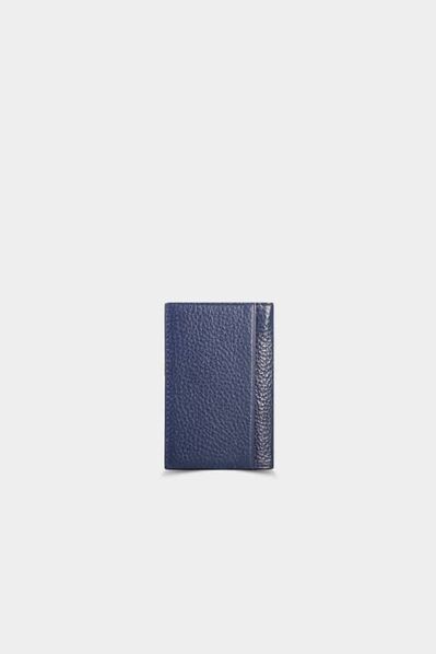 Guard Navy Blue Leather Card Holder - Thumbnail