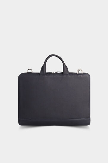 Guard Navy Blue Leather Special Edition Laptop and Briefcase - Thumbnail