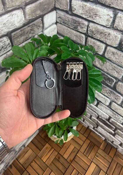 Özder - Özder Zippered Brown Leather Keyholder (1)