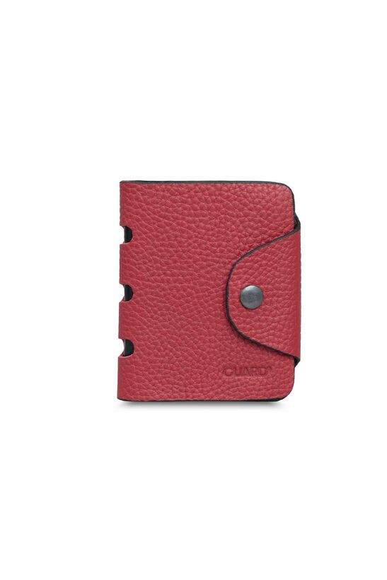 Guard Flip Sport Red Leather Vertical Men's Wallet