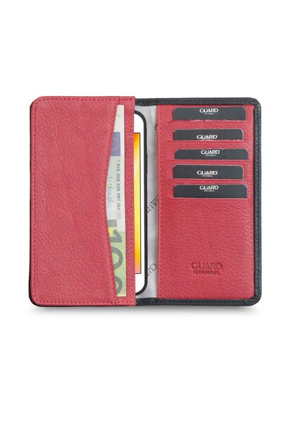 Guard - Guard Black Leather Portfolio Wallet with Phone Entry (1)