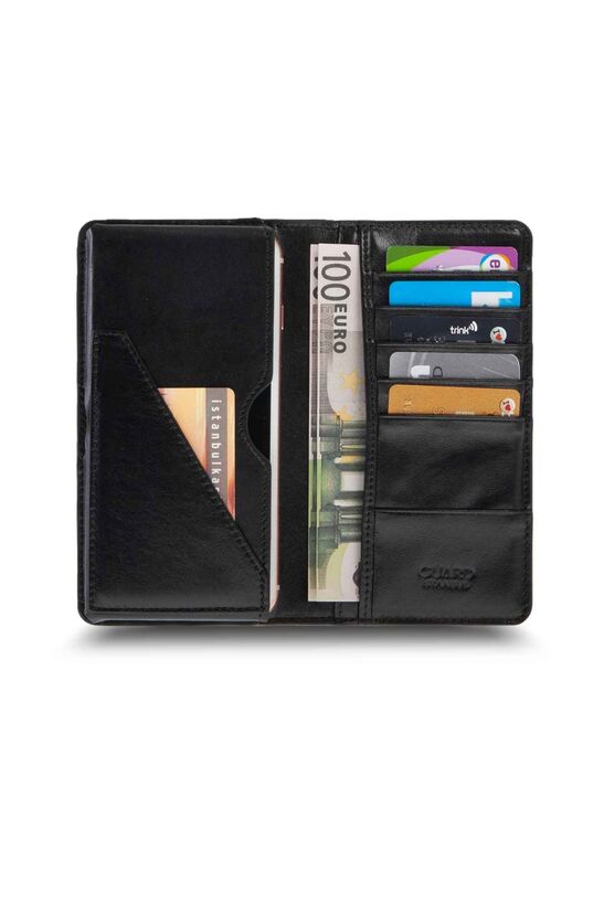 Guard Plus Garni Blue Camouflage Leather Unisex Wallet with Phone Entry