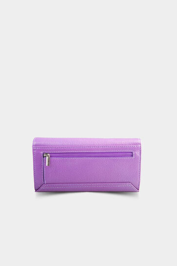 Guard Purple Leather Zippered Women's Wallet - Thumbnail