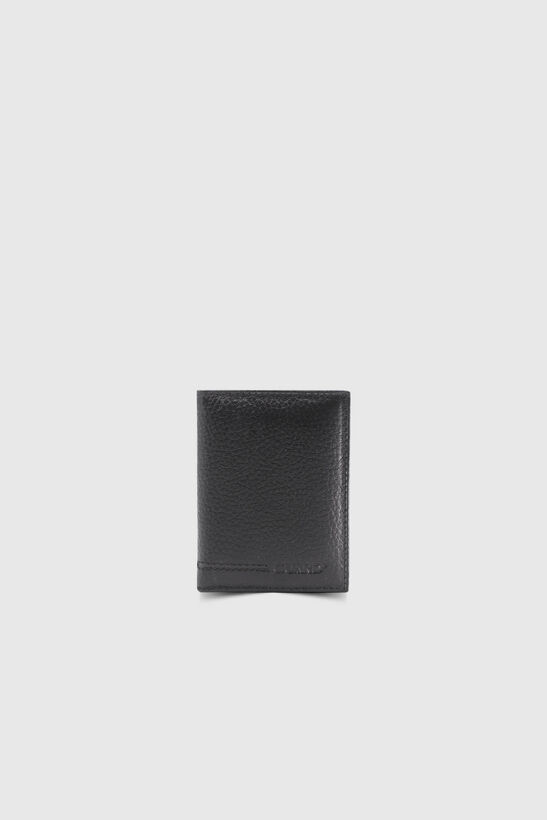 Guard Genuine Leather Transparent Black Credit Card Holder