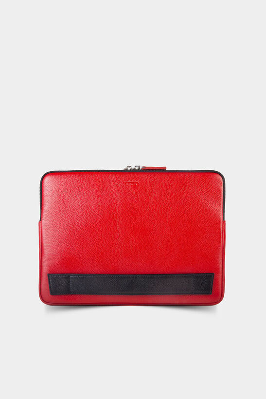 Guard Red Leather Clutch Bag