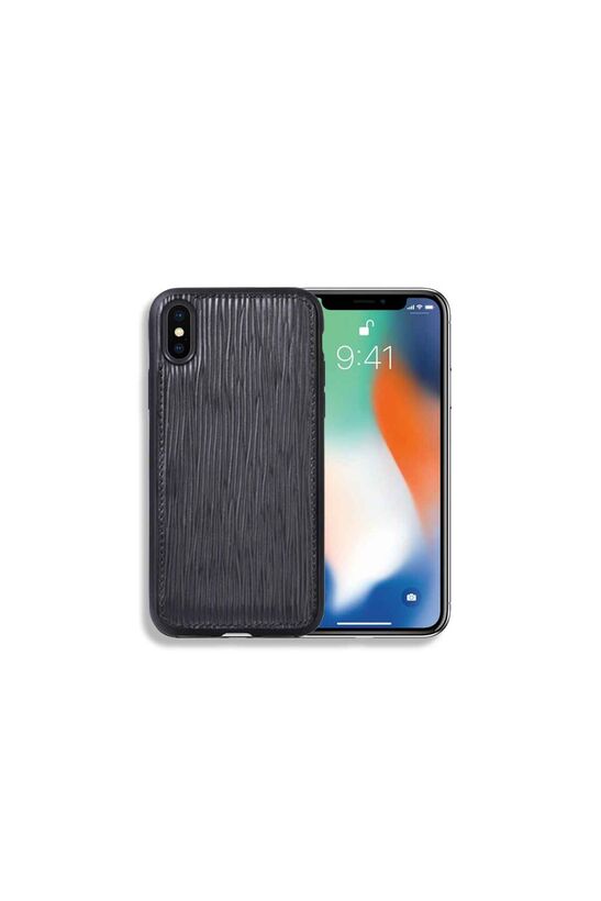 Guard Road Printed Black Leather iPhone X / XS Case