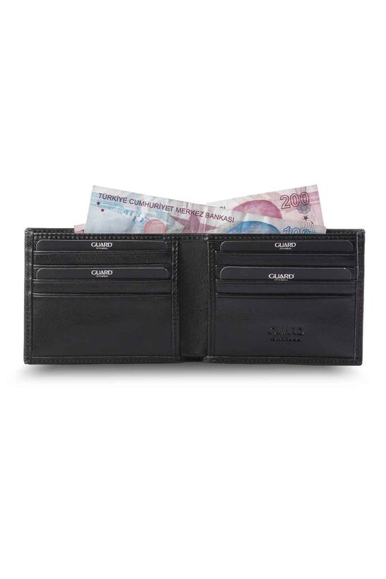 Guard Saffiano Black Classic Leather Men's Wallet