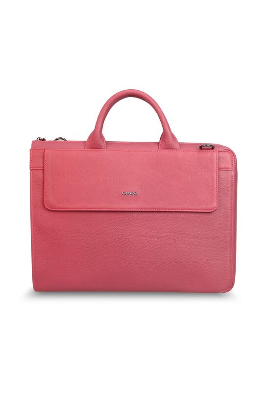 Guard Slim Red Leather Briefcase