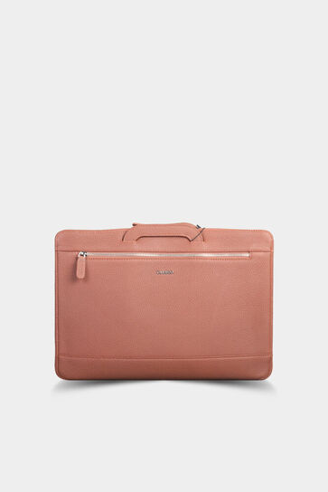 Guard Tan Leather Briefcase and Laptop Bag - Thumbnail