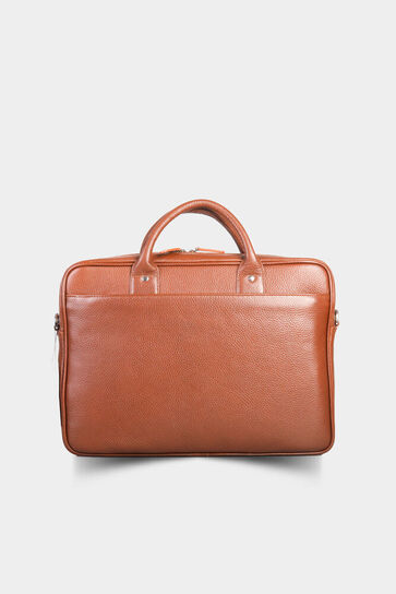 Guard Tan Leather Briefcase - Thumbnail