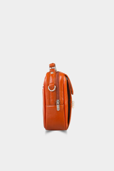 Guard Tan Leather Handbag - Thumbnail
