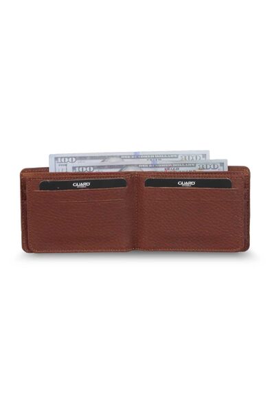 Guard Tan Leather Men's Wallet - Thumbnail