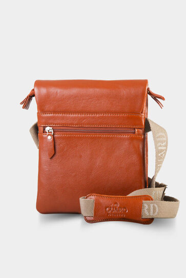 Guard Tan Leather Shoulder Strap Bag - Thumbnail