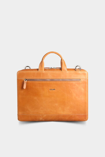 Guard Yellow Leather Special Production Laptop and Briefcase - Thumbnail