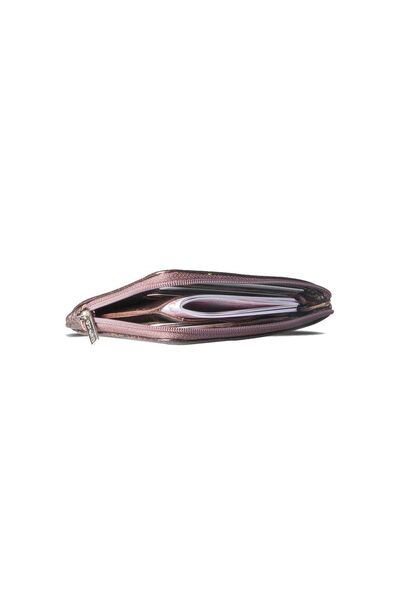 Guard - Guard Zipper Slim Brown Unisex Leather Wallet (1)